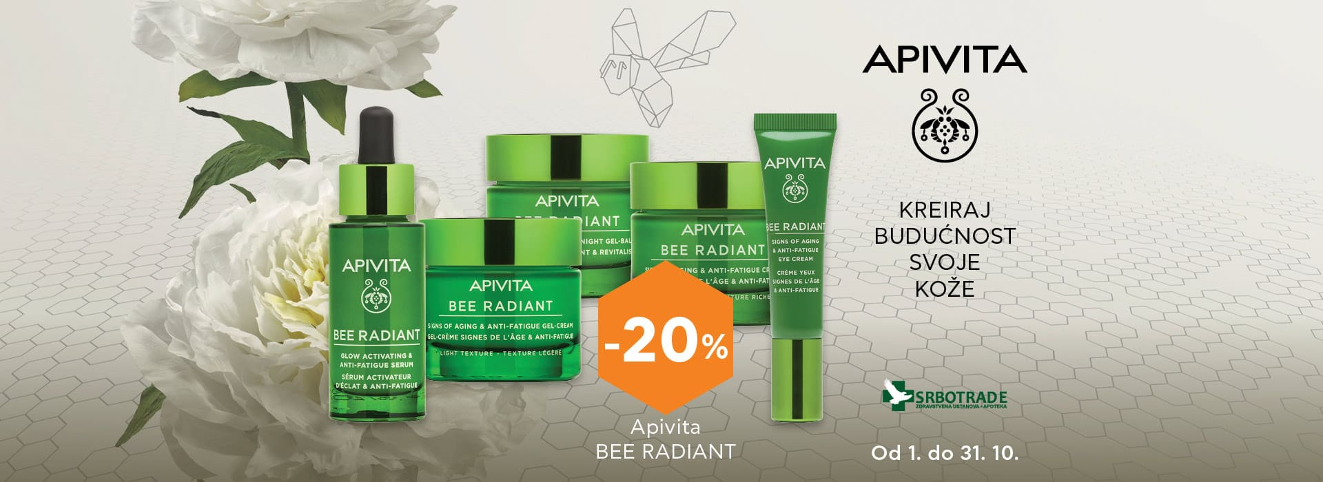 Apivita Radiant oktobar brend - Srbotrade