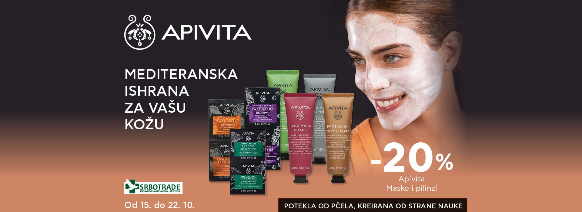 Apivita maske 10/25 brend - Srbotrade