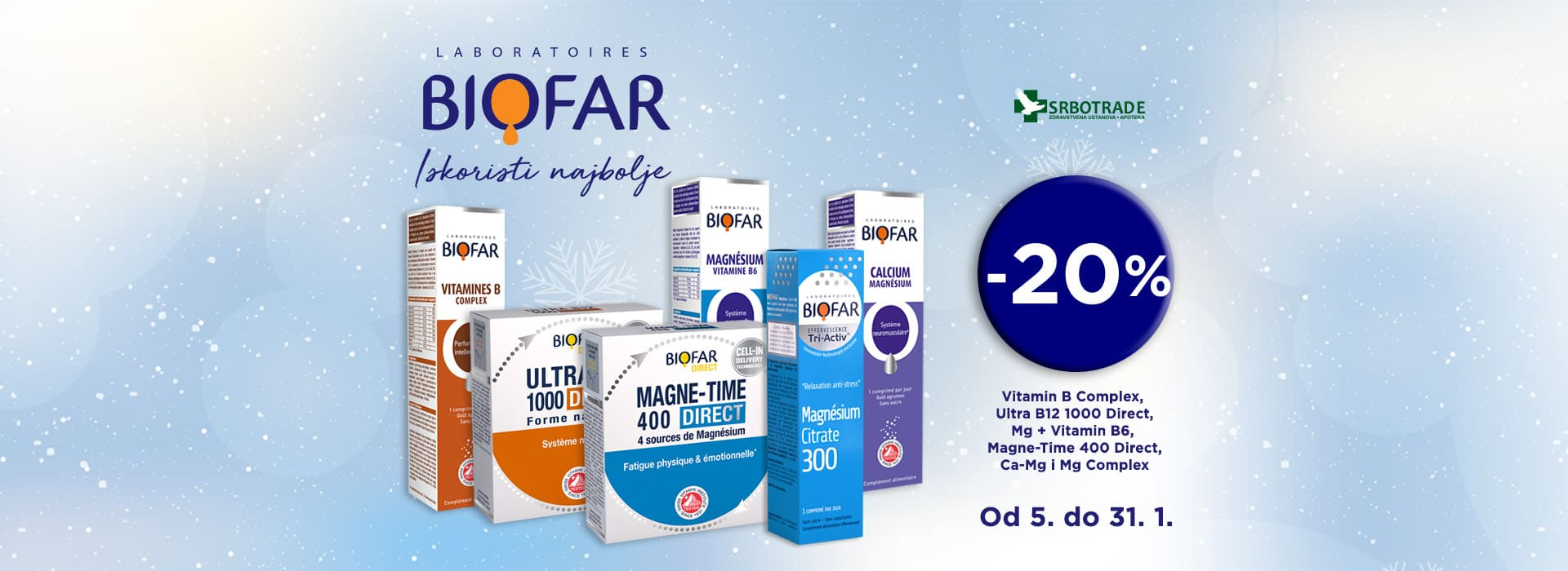 Biofar odabrani proizvodi - akcijska cena brend 01/26 - Srbotrade