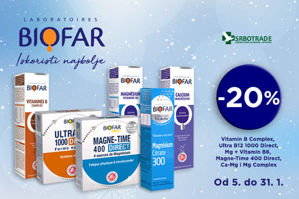 Biofar odabrani proizvodi - akcijska cena brend 01/26