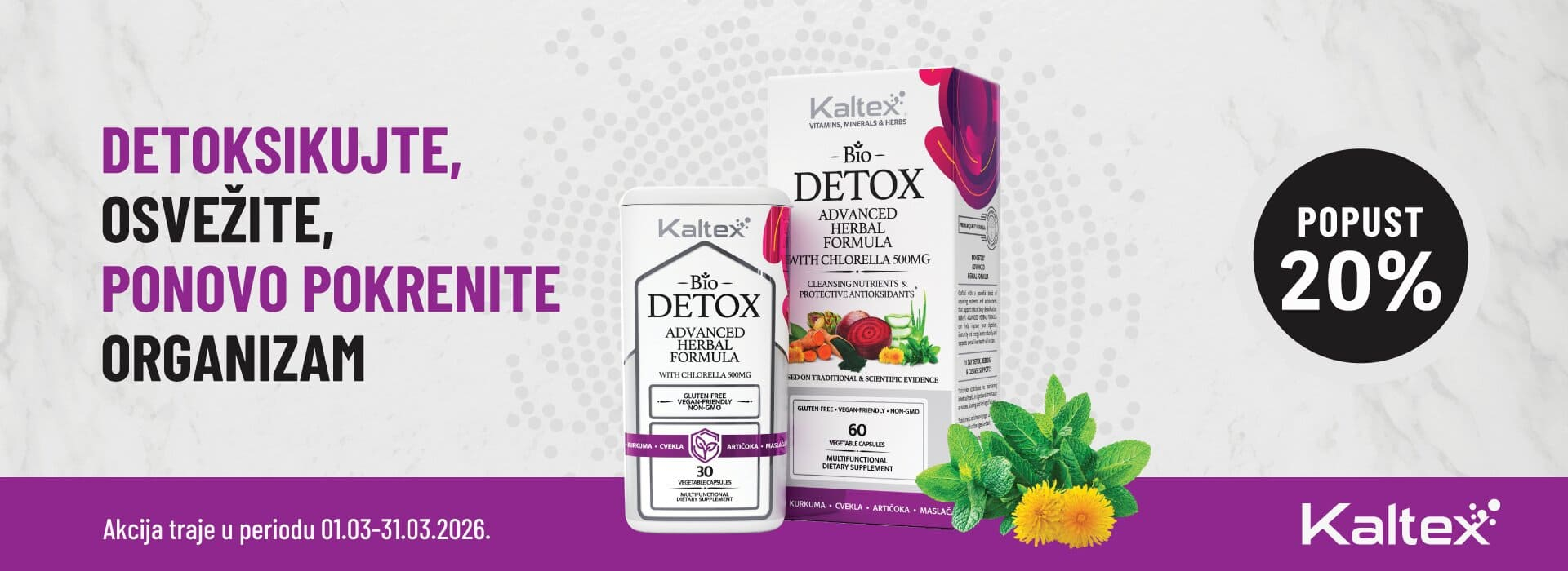 Kaltex Bio-Detox kapsule 03/26 brend - Srbotrade