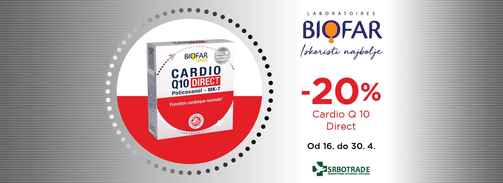 Biofar Cardio Q10 - promo cena brend - Srbotrade