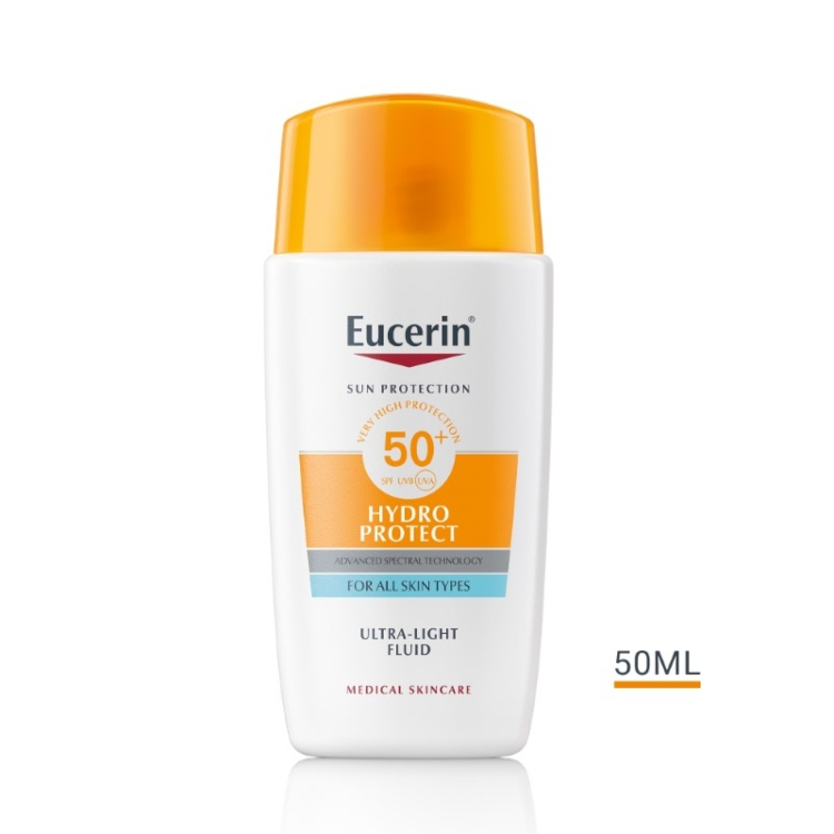 Eucerin Sun Hydro-protect ultralagani fluid za zaštitu lica od sunca SPF50+ 50ml