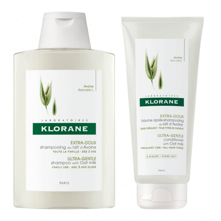 Klorane Zob šampon 400ml + Zob balzam 200ml