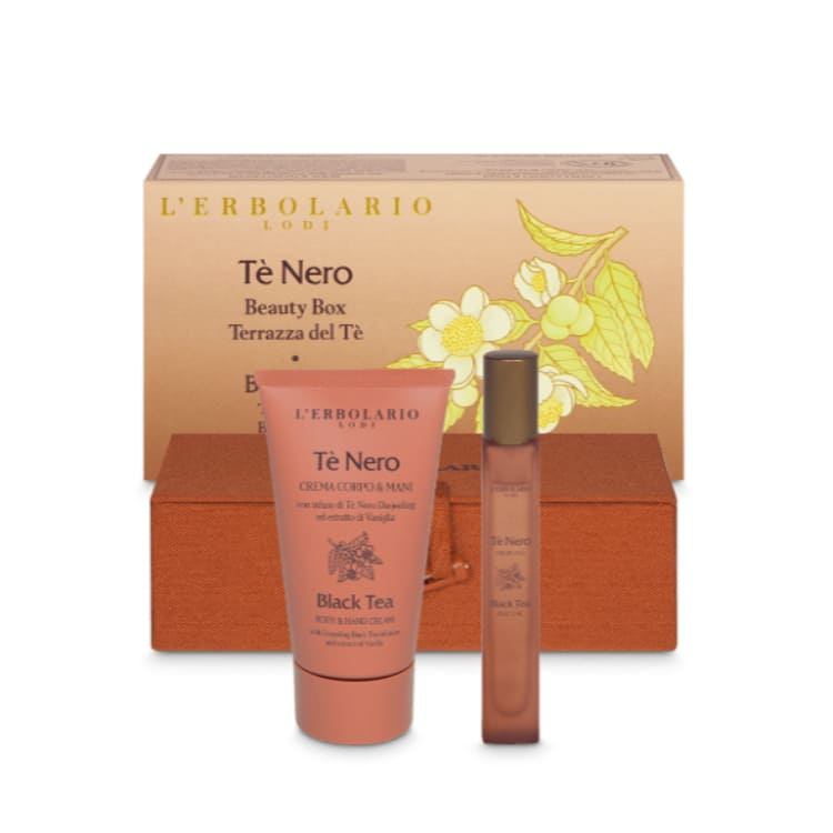 L'Erbolario Black Tea set - krema za ruke i telo 75ml + parfem 10ml