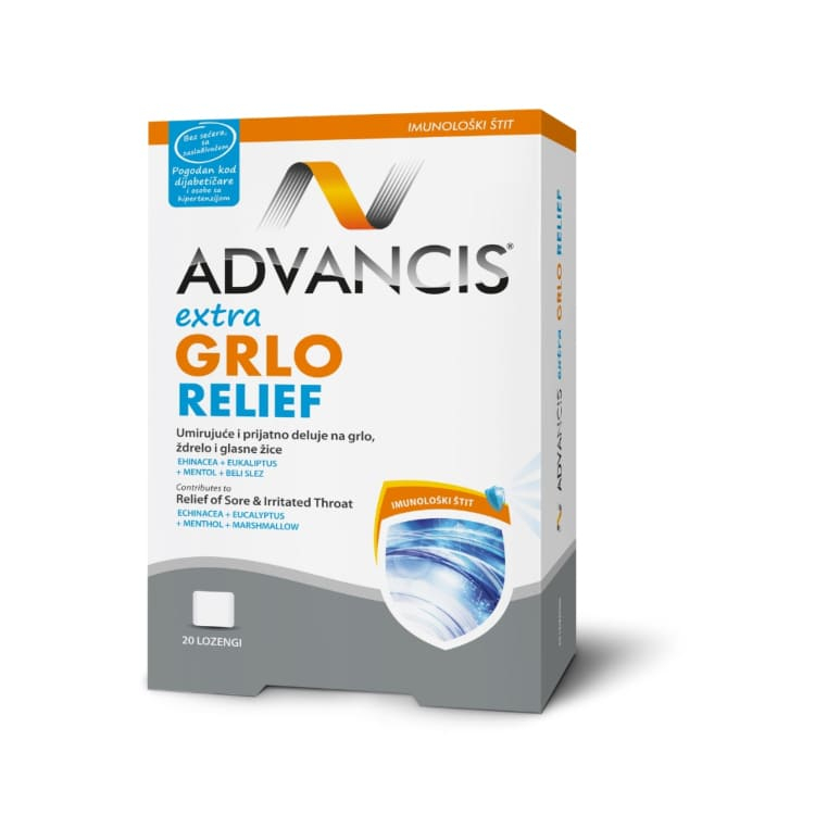 Advancis Extra Grlo Relief lozenge, 20 komada