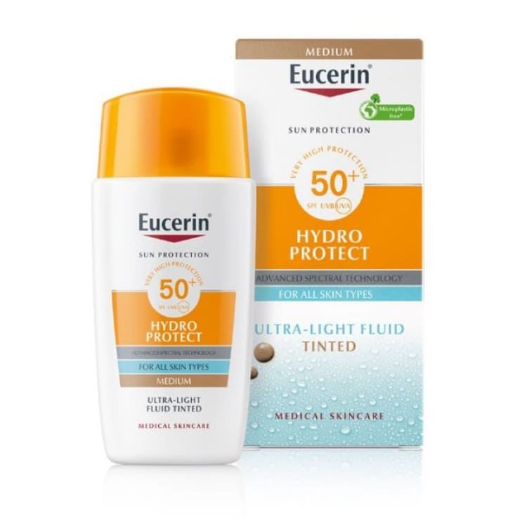 Eucerin Sun Hydro-Protect ultralagani fluid SPF50+ tamnija nijansa 50ml