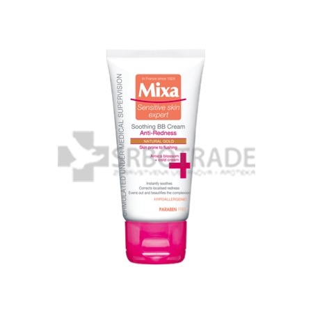 Mixa umirujuća BB Natural Rose krema protiv crvenila