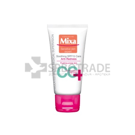 Mixa umirujuća CC krema protiv crvenila sa SPF 15,