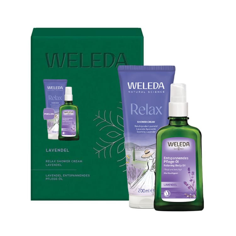Weleda set - opuštajuće ulje od lavande 100ml + Relax lavanda gel za tuširanje 200ml