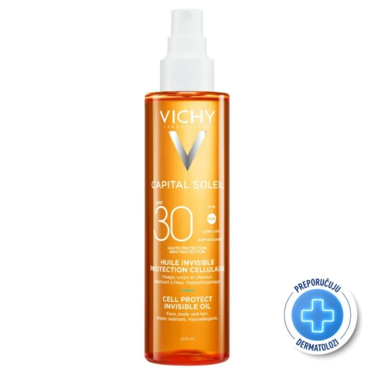 Vichy Capital Soleil zaštitno ulje za lice, telo i vrhove kose SPF30 200ml