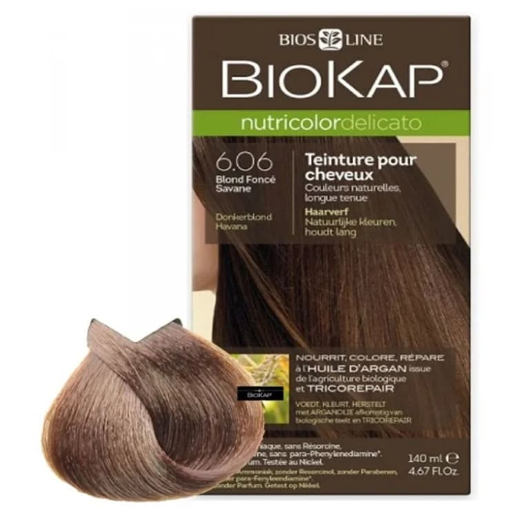 BioKap farba za kosu Delicato 6.06 tamno zlatno plava 140ml