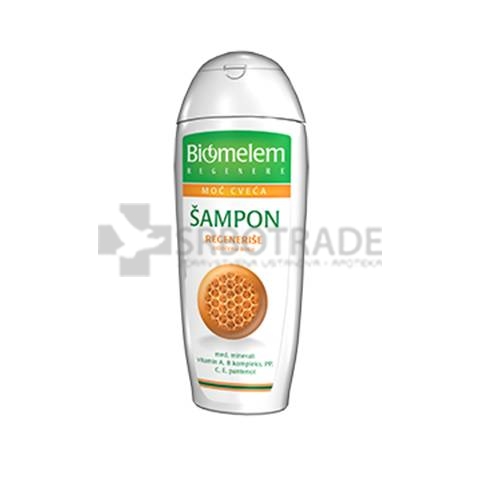 Biomelem šampon Moć cveća za regeneraciju oštečene kose 
