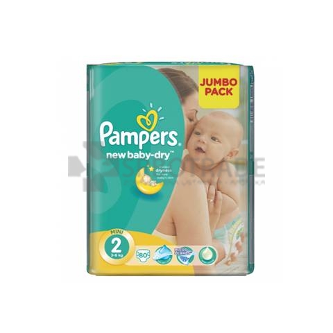 Pampers pelene mini 2 Jumbo pack 3-6kg, 80kom