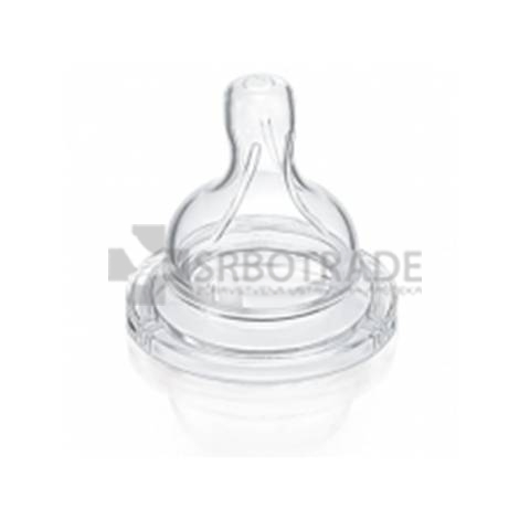 Avent cucla Natural silikon sa 1 otvorom 1+ meseci 