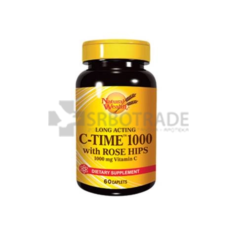 Natural Wealth Vitamin C 1000mg sa produženim delovanjem