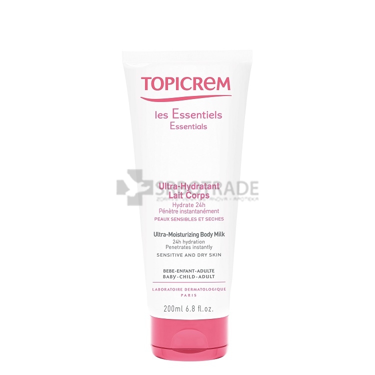 Topicrem Ultra hidratantno mleko za telo, 200 ml