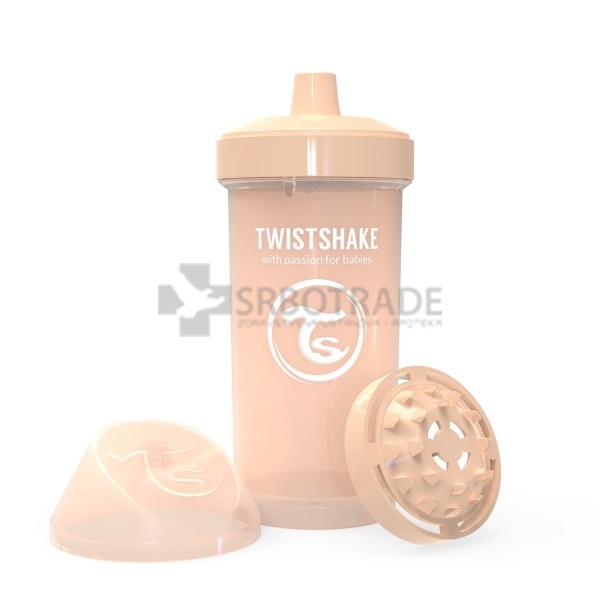 Twistshake Kid Cup 360ml Pastel Beige (12+m)