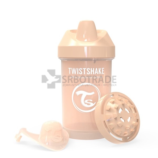 Twistshake Crawler Cup 300ml Pastel Beige (8+m)