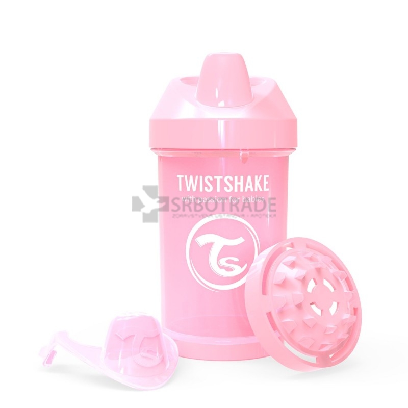 Twistshake® Crawler Cup 300ml Pastel Pink (8+m)