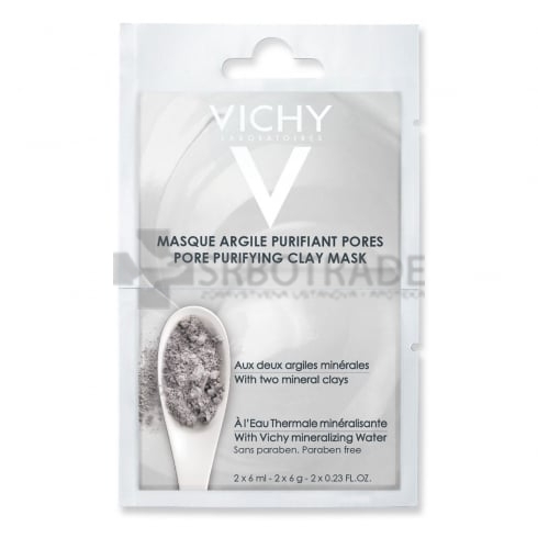 Vichy Maska sa glinom za čišćenje pora 2x6ml