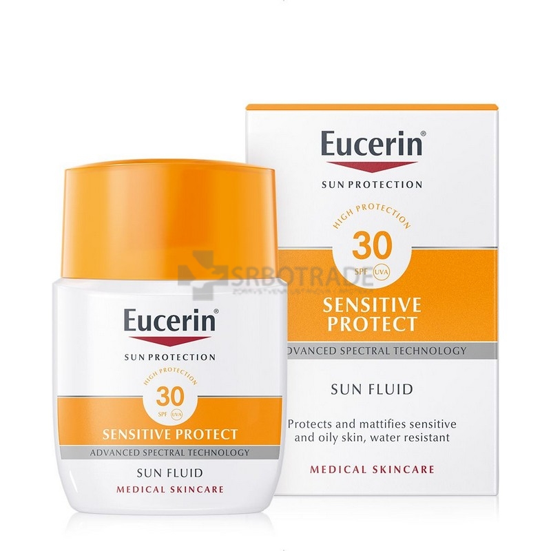 Eucerin Fluid za zaštitu osetljive kože od sunca SPF 30