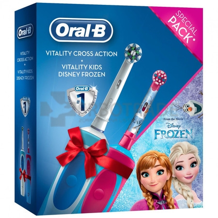 Oral B Frozen set Vitality Cross Action + Vitality Kids