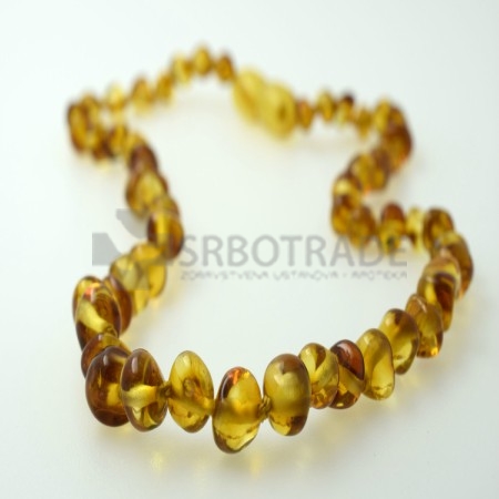 Baby Line Baroque Med ogrlica od ćilibara