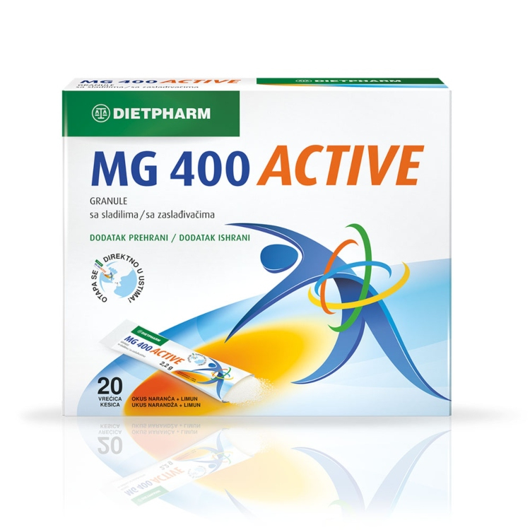 Dietpharm Magnezijum 400mg Active 20 kesica