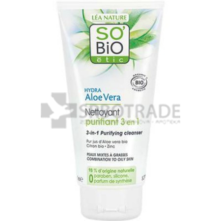 So-Bio Aloe 3 u 1 čistač za kombinovanu/masnu kožu
