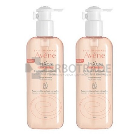 Avene Trixera Nutri-Fluid sredstvo za čišćenje 400ml duo pak