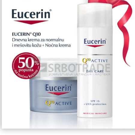 Eucerin Q10 set - fluid za normalnu/kombinovanu kožu + noćna krema
