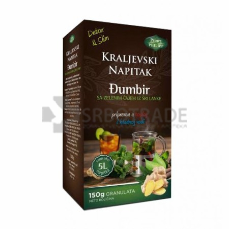Kraljevski napitak - đumbir sa zelenim čajem 150g