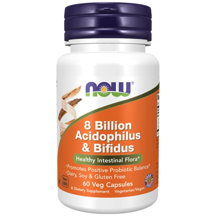 Now 8 Billion Acidophilus and Bifidus 60 kapsula