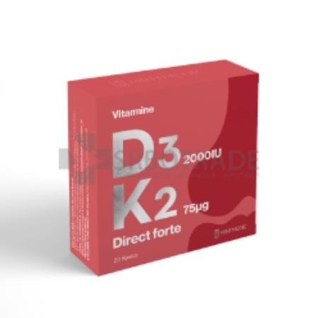 Vitamine D3K2 Direct Forte 20 kesica