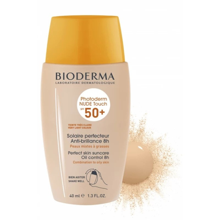 Bioderma Photoderm NUDE Touch Natural SPF50+ 40ml  - Very Light (svetlija nijansa)