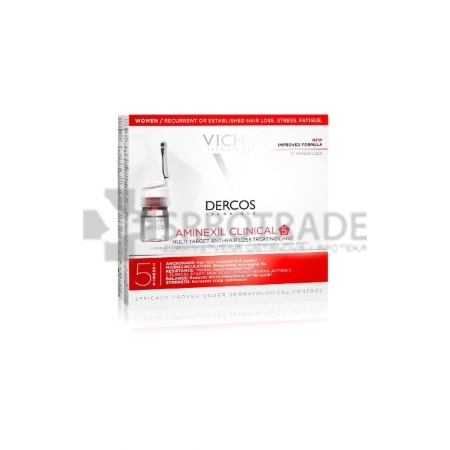 Vichy Dercos Aminexil ampule protiv opadanja kose za žene 12 komada