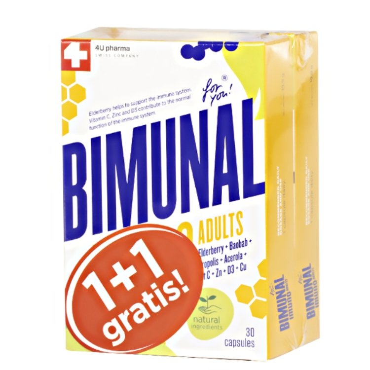 Bimunal Imuno Adults 30 kapsula 1+1 gratis