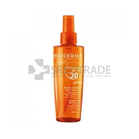 Bioderma Photoderm Bronz suvo ulje za lice i telo SPF 30/UVA 17  200 ml