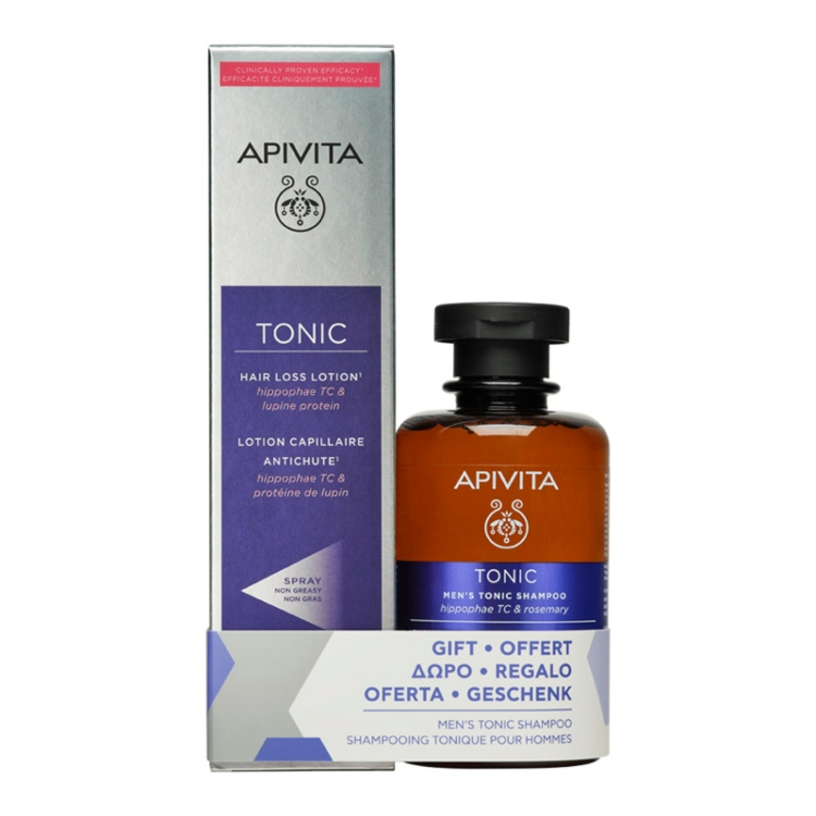 Apivita losion protiv opadanja kose 150ml + tonik šampon za muškarce 250ml