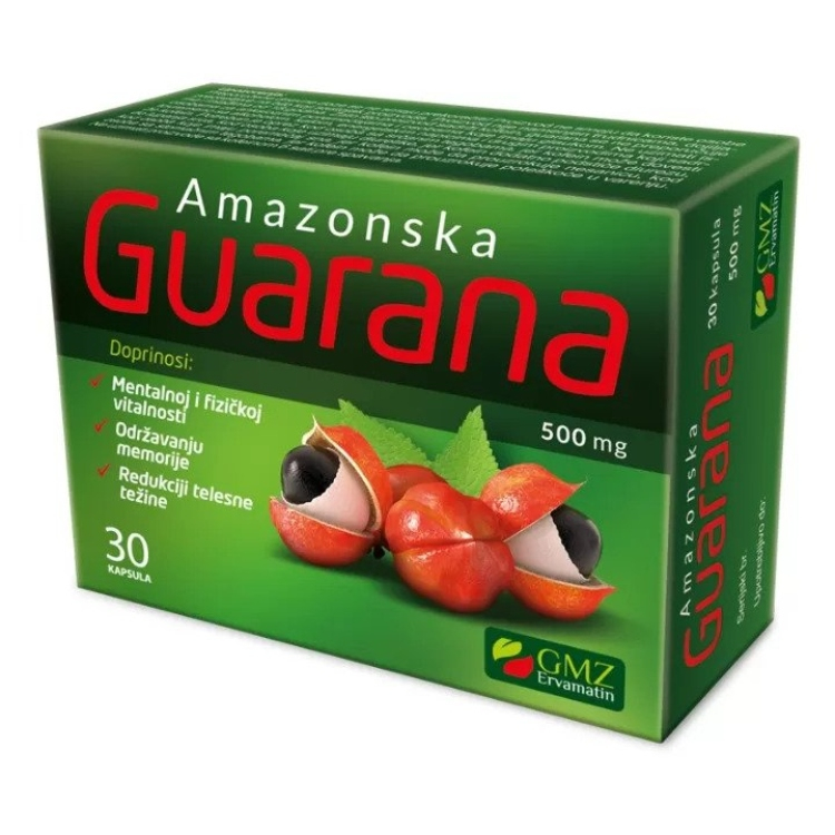 Amazonska Guarana 500mg 30 kapsula