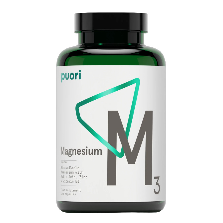 PUORI M3 - Lako apsorbujući organski magnezijum kompleks (veganski) - 180 kapsula