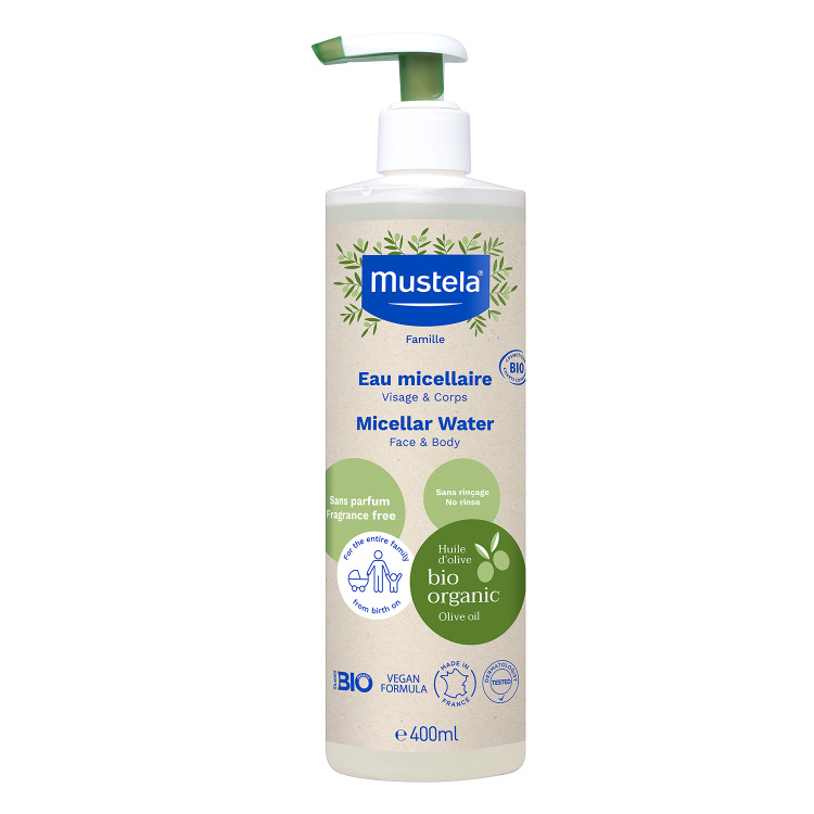 MUSTELA BioOrganic Micelarna voda  400ml